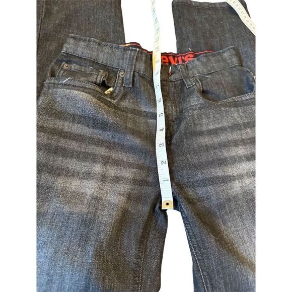 Levi's 514 Men's Straight Jeans W26 L27 Dark Wash Blue Denim - Picture 4 of 11